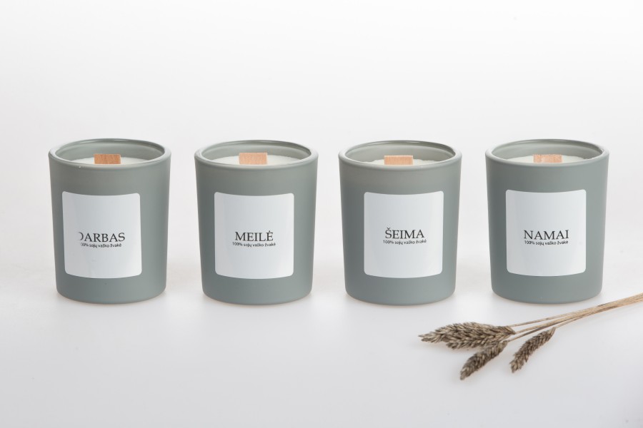Soy wax candle "MEILĖ", 90ml